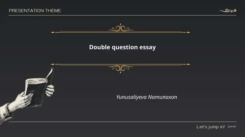 Double question essay