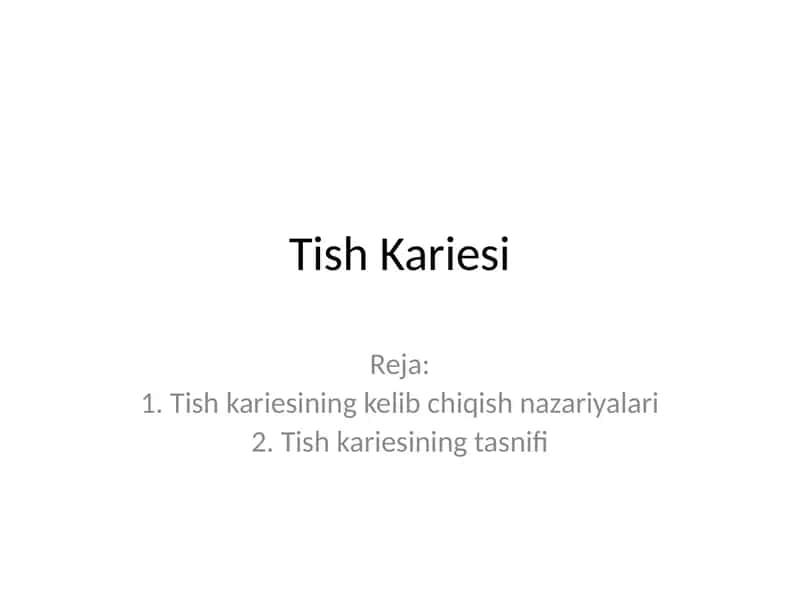 Tish Kariesi
