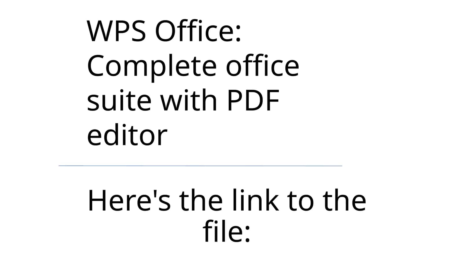 WPS Office