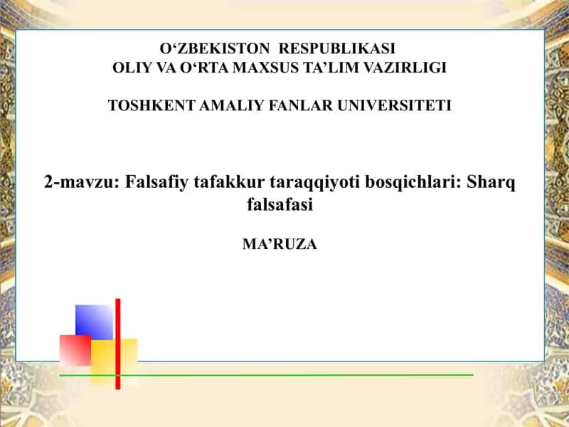 Sharq falsafasi