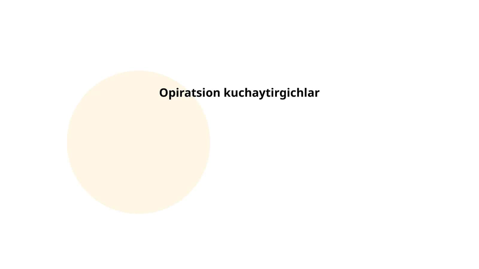 Opiratsion kuchaytirgichlar