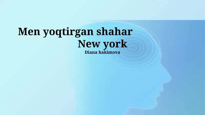 Men yoqtirgan shahar