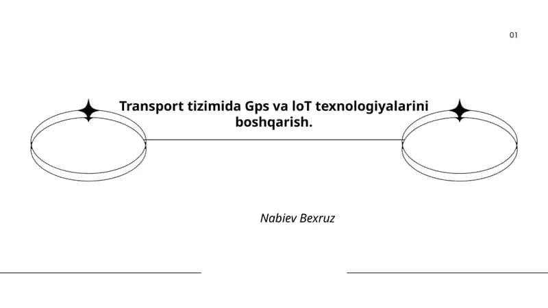 Avtotransport parkini GPS va IoT orqali boshqarish