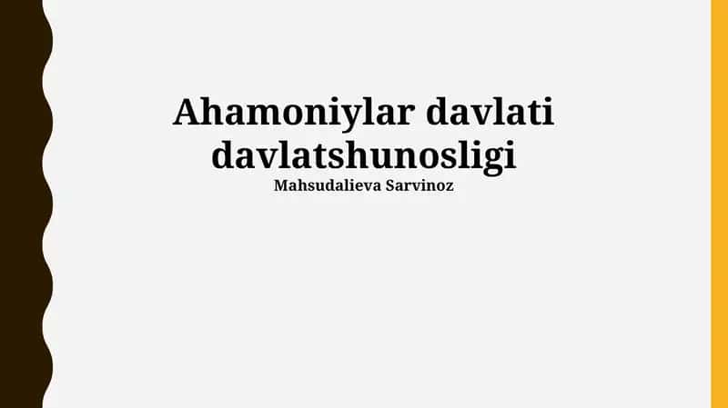 Ahamoniylar davlati