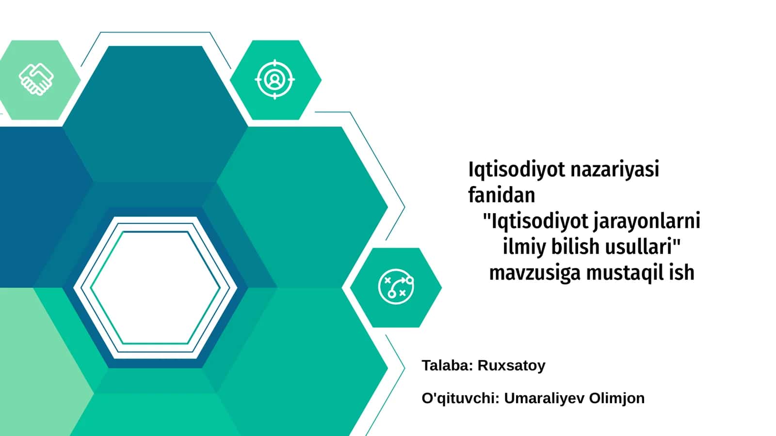 Iqtisodiyot jarayonlarni ilmiy bilish usullari