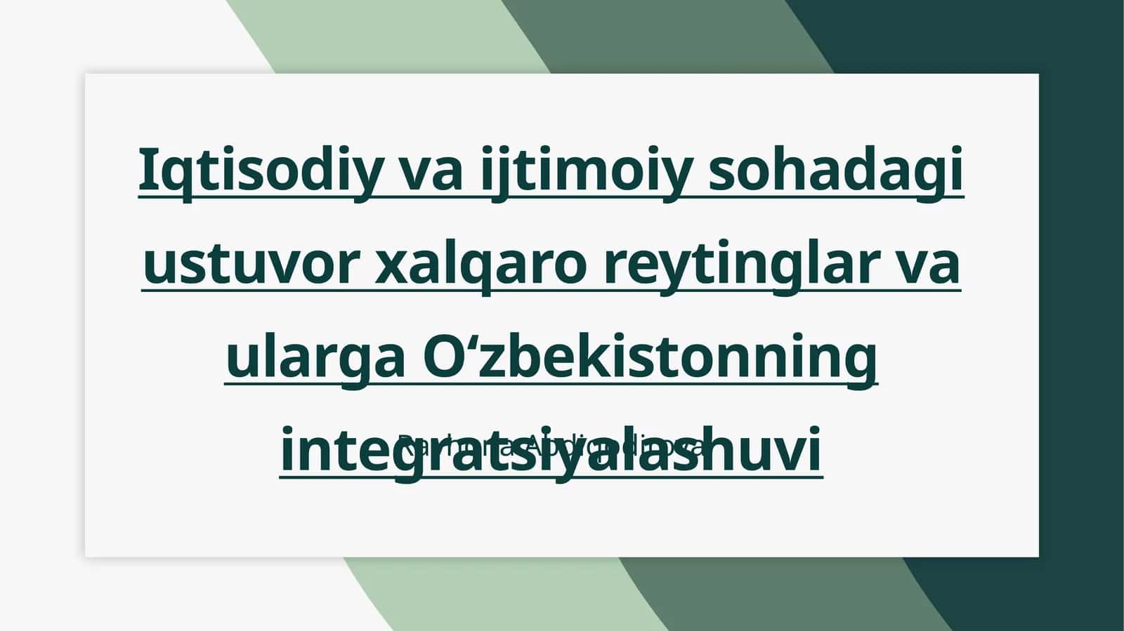Xalqaroreytinglar: Mohiyati, ahamiyati va turlari