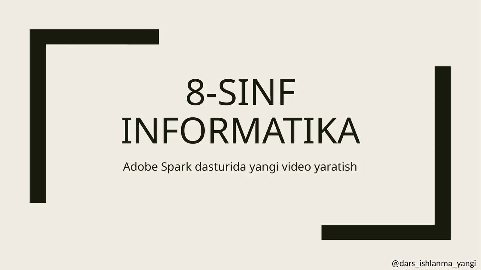 Adobe Spark dasturi