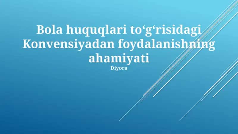 Bolalar Huquqlari Konvensiyasi