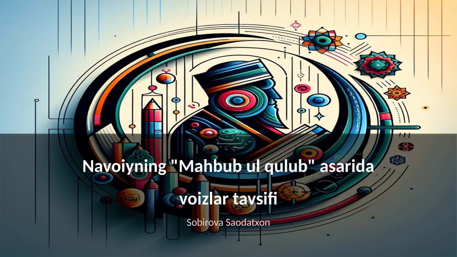 Navoiyning "Mahbub ul qulub" asarida voizlar tavsifi
