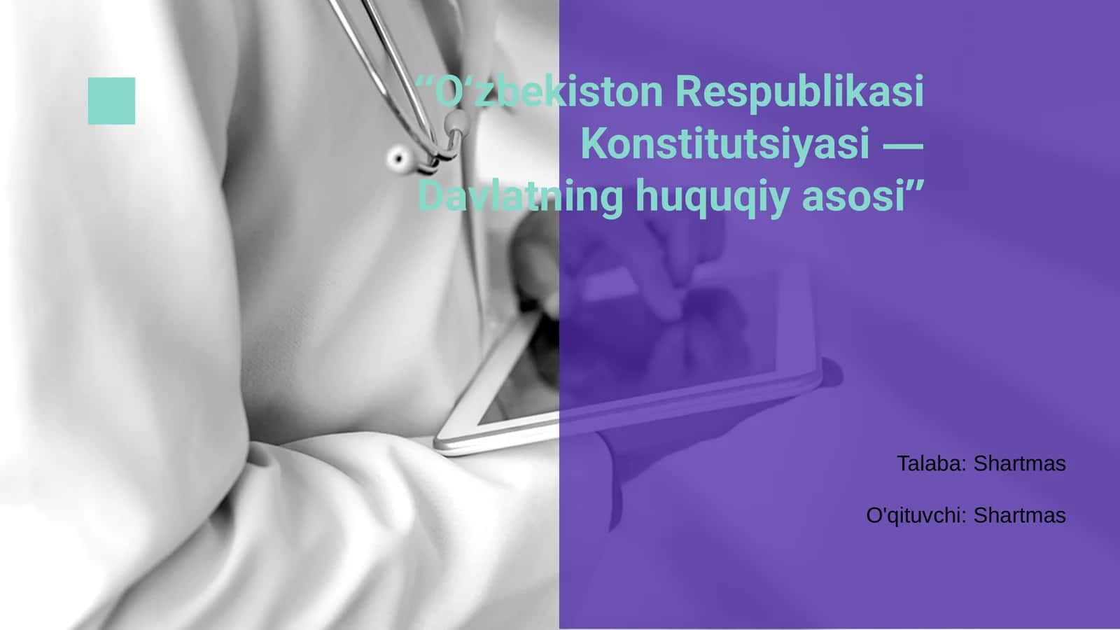 O‘zbekiston Respublikasi Konstitutsiyasi