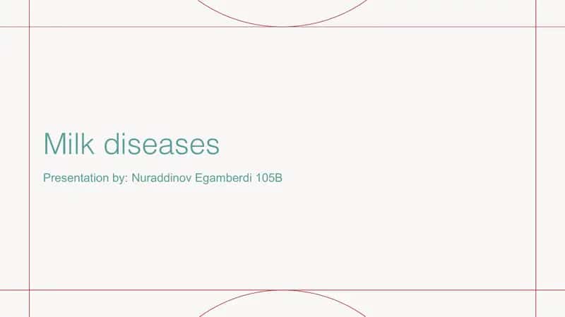 milk diseases pptx