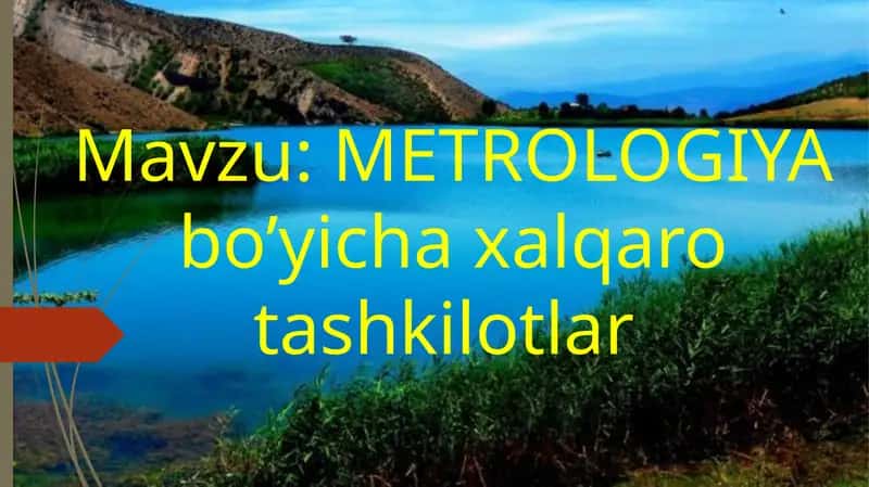 METROLOGIYA bo’yicha xalqaro tashkilotlar