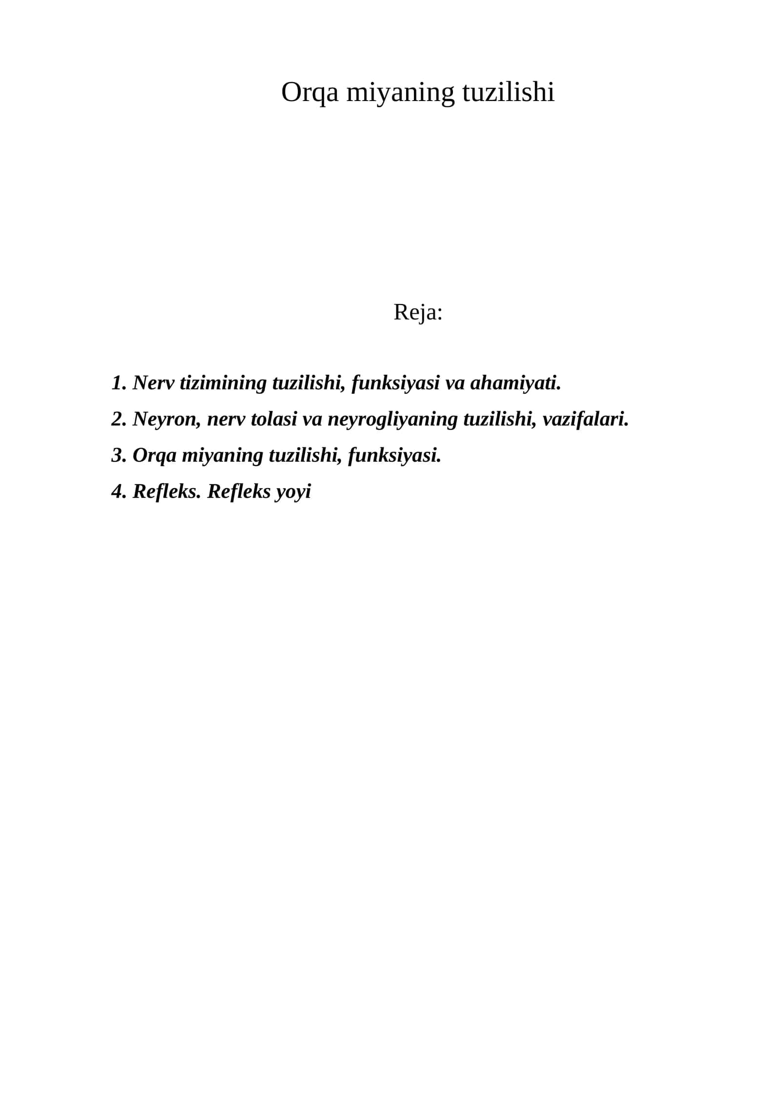 Orqa miyaning tuzilishi