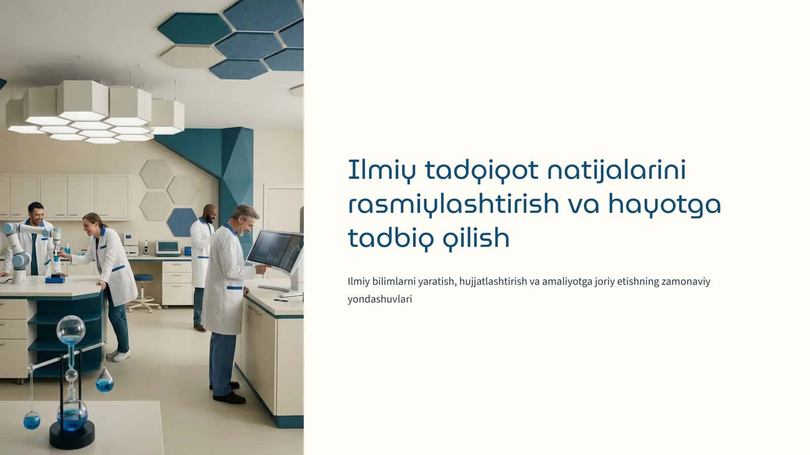Ilmiy tadqiqot natijalarini rasmiylashtirish va hayotga tadbiq qilish
