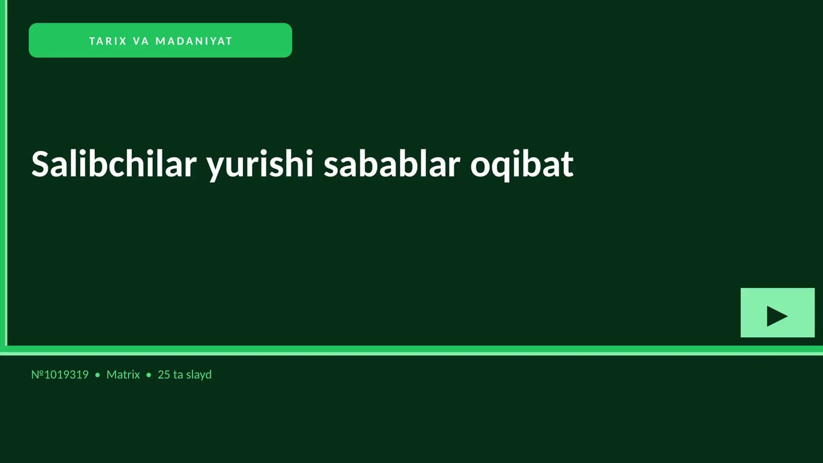 Salibchilar yurishi sabablar oqibat