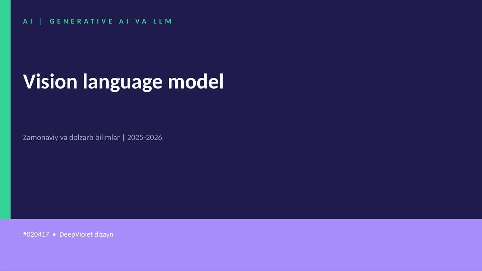 Vision language model