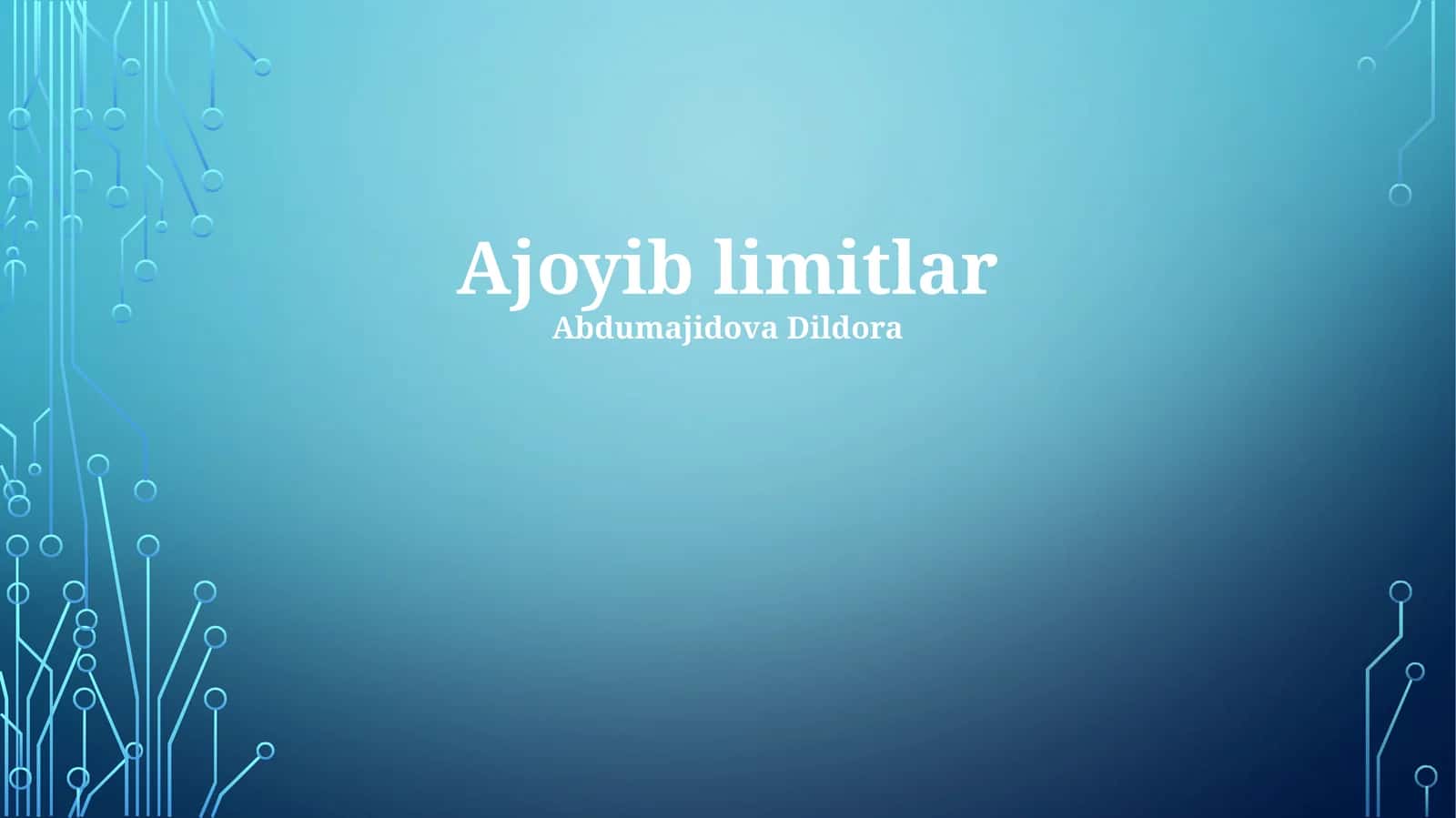 Ajoyib limitlar