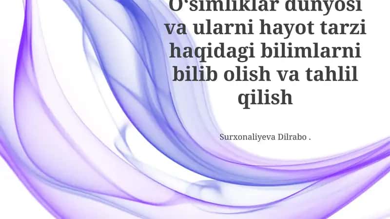 O'simlikshunoslik