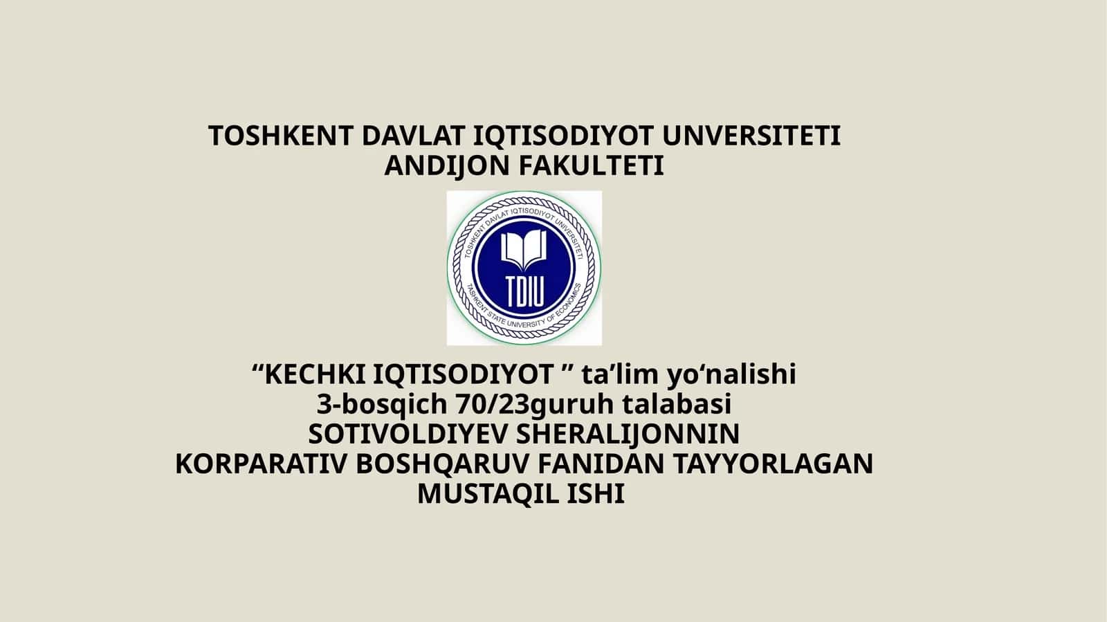 Korporativ boshqaruv tizimi
