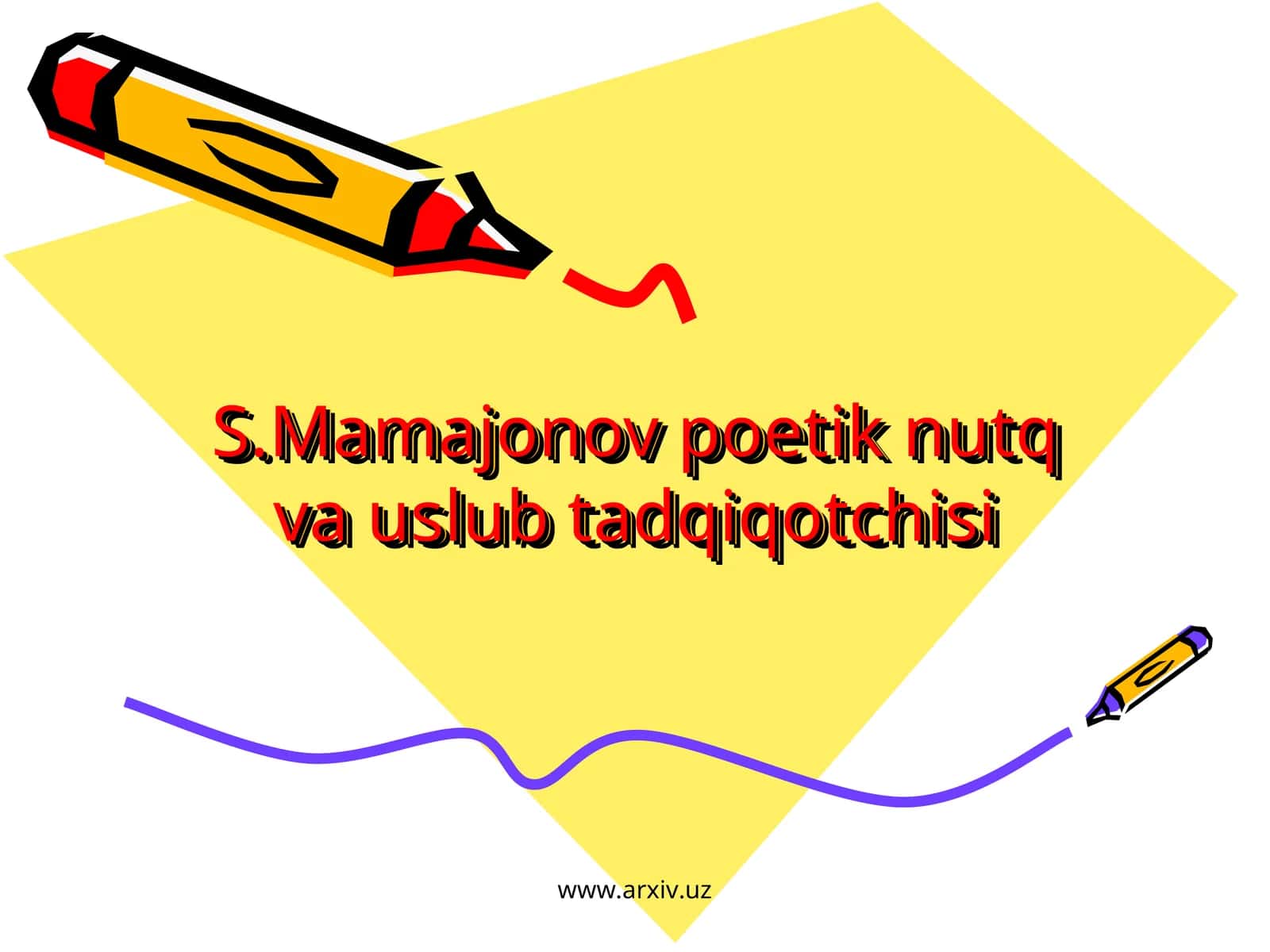 S.Mamajonov poetik nutq va uslub tadqiqotchisi