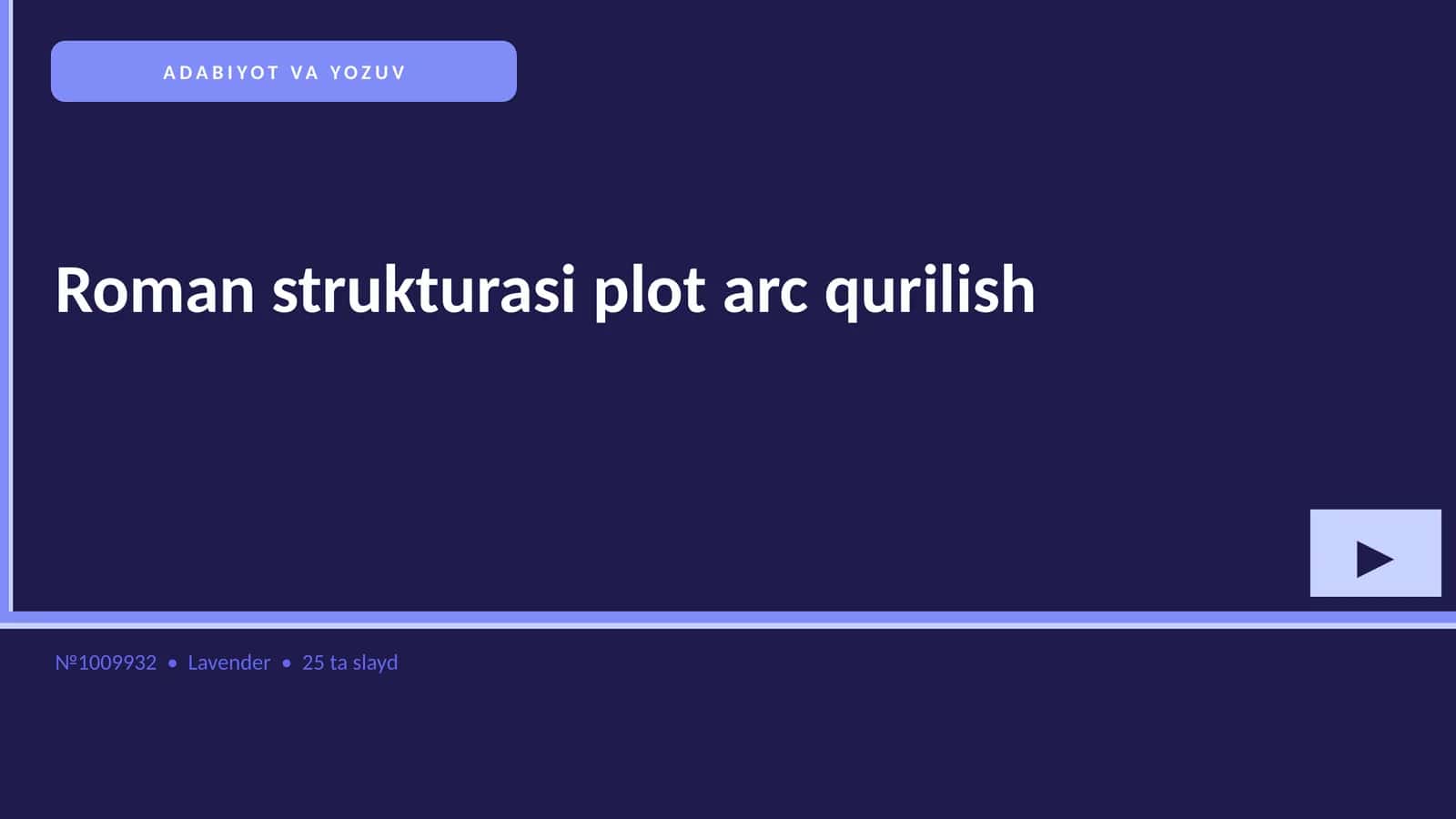 Roman strukturasi plot arc qurilish