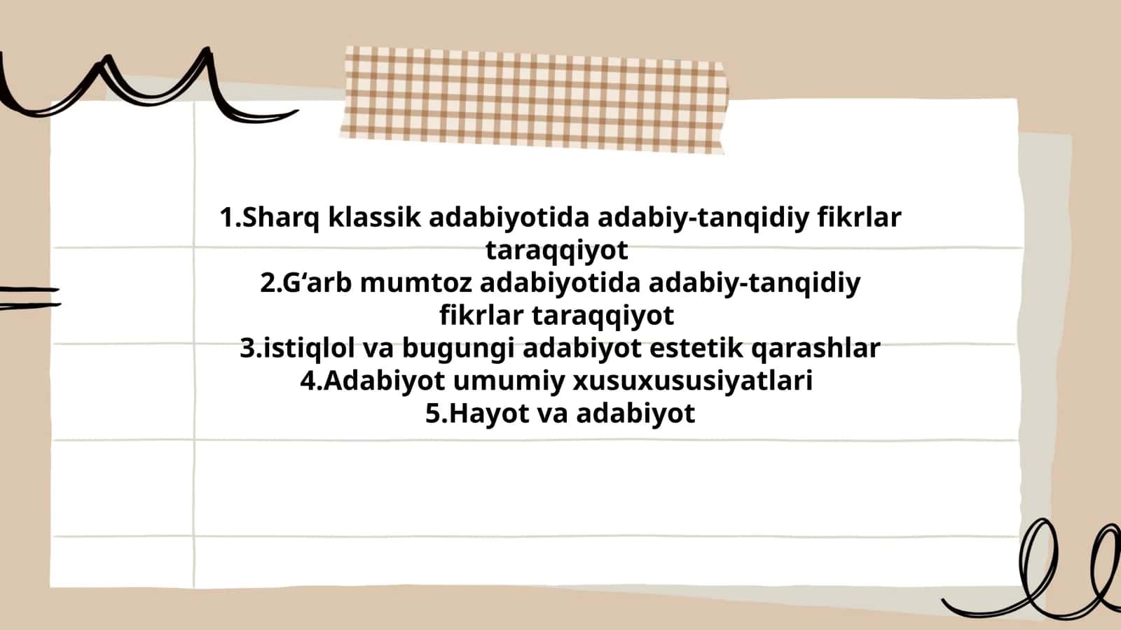 Sharq klassik adabiyotida adabiy-tanqidiy fikrlar taraqqiyot