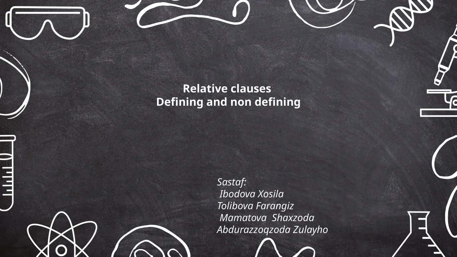 Relative clauses