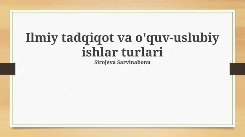 Sifatli tadqiqotlar