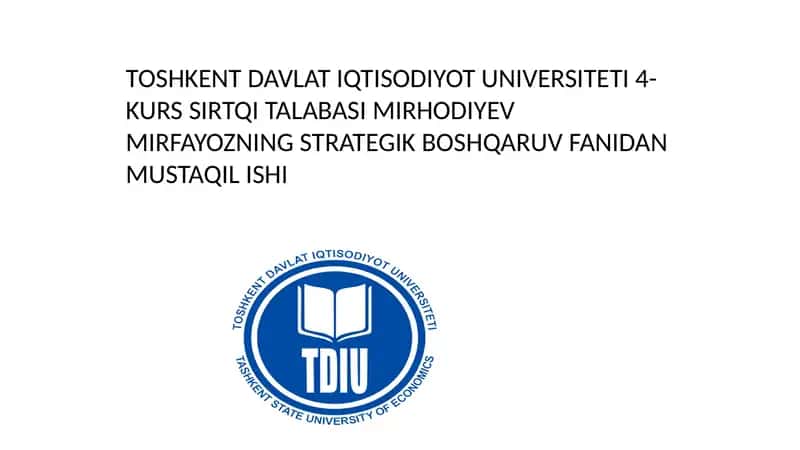 Kompaniyaning kuchli va zaif tomonlari va muvaffaqiyatning asosiy omillari