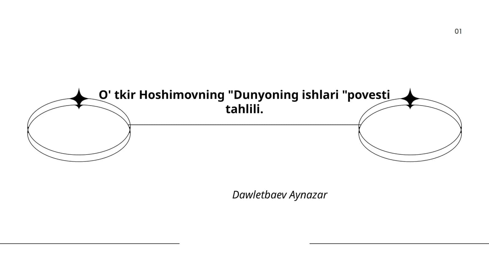 O' tkir Hoshimovning "Dunyoning ishlari "povesti tahlili