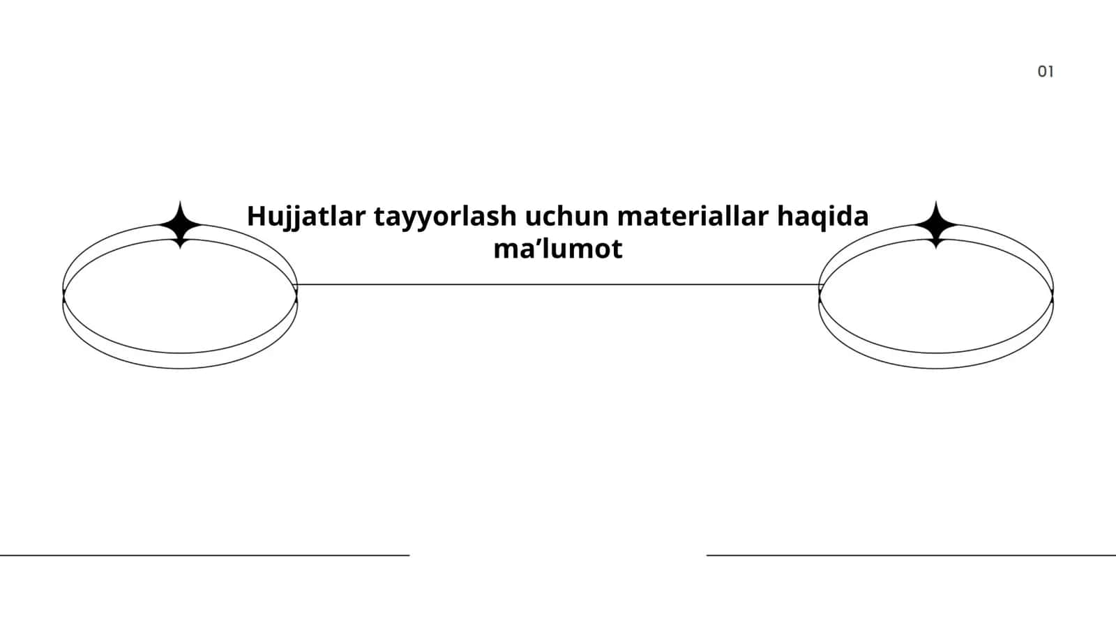 Hujjatlar tayyorlash uchun materiallar