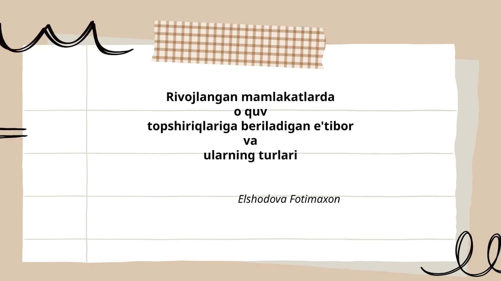 Rivojlangan mamlakatlarda o'quv dasturlarining turlari