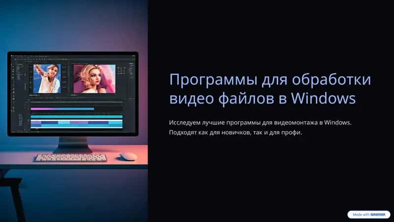 Программы для обработки видео файлов в Windows