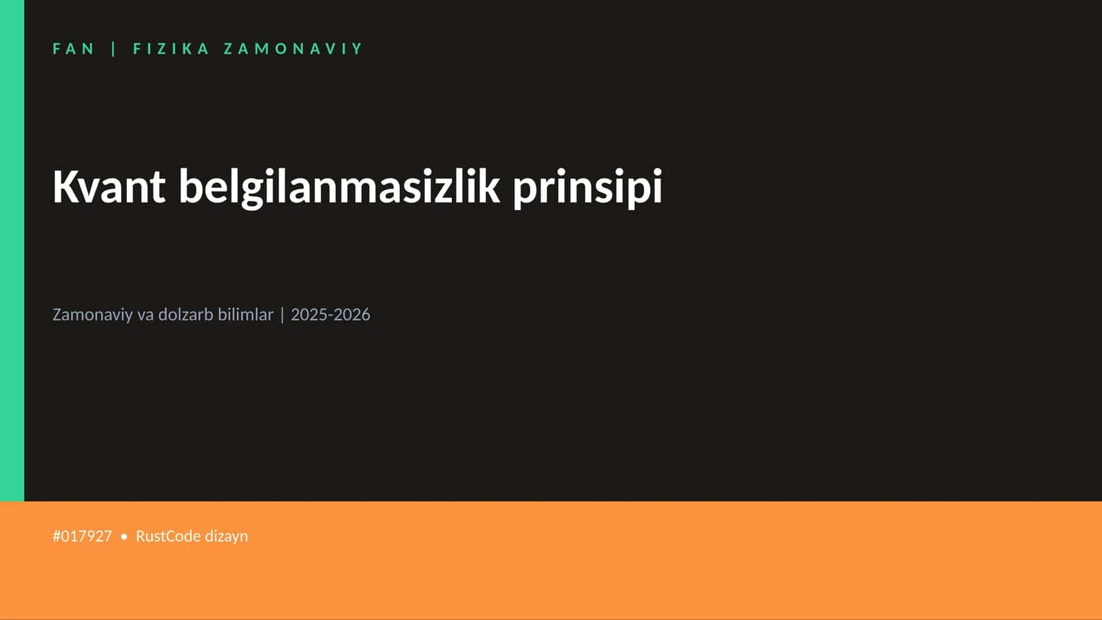 Kvant belgilanmasizlik prinsipi