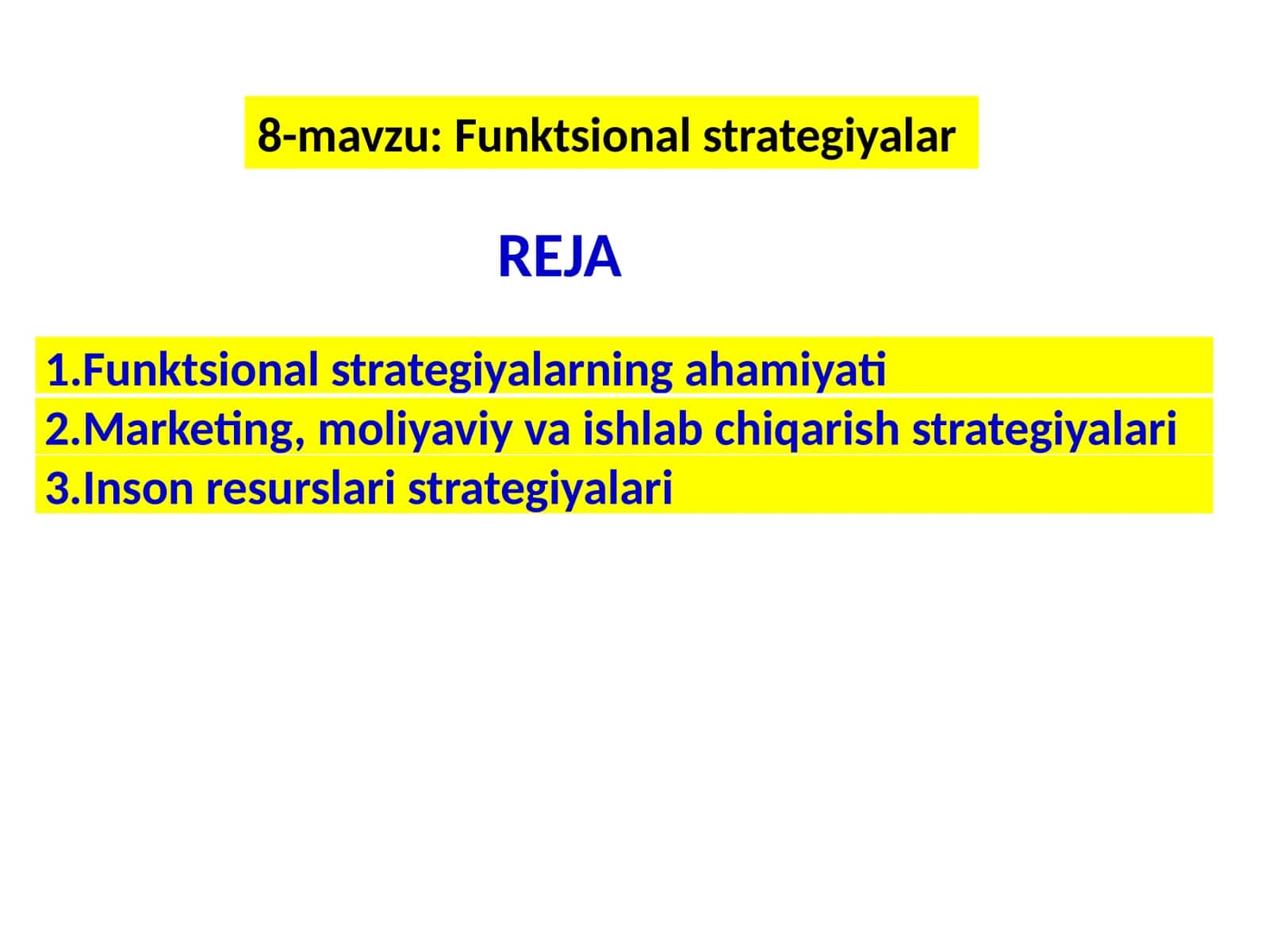 Funktsional strategiyalar