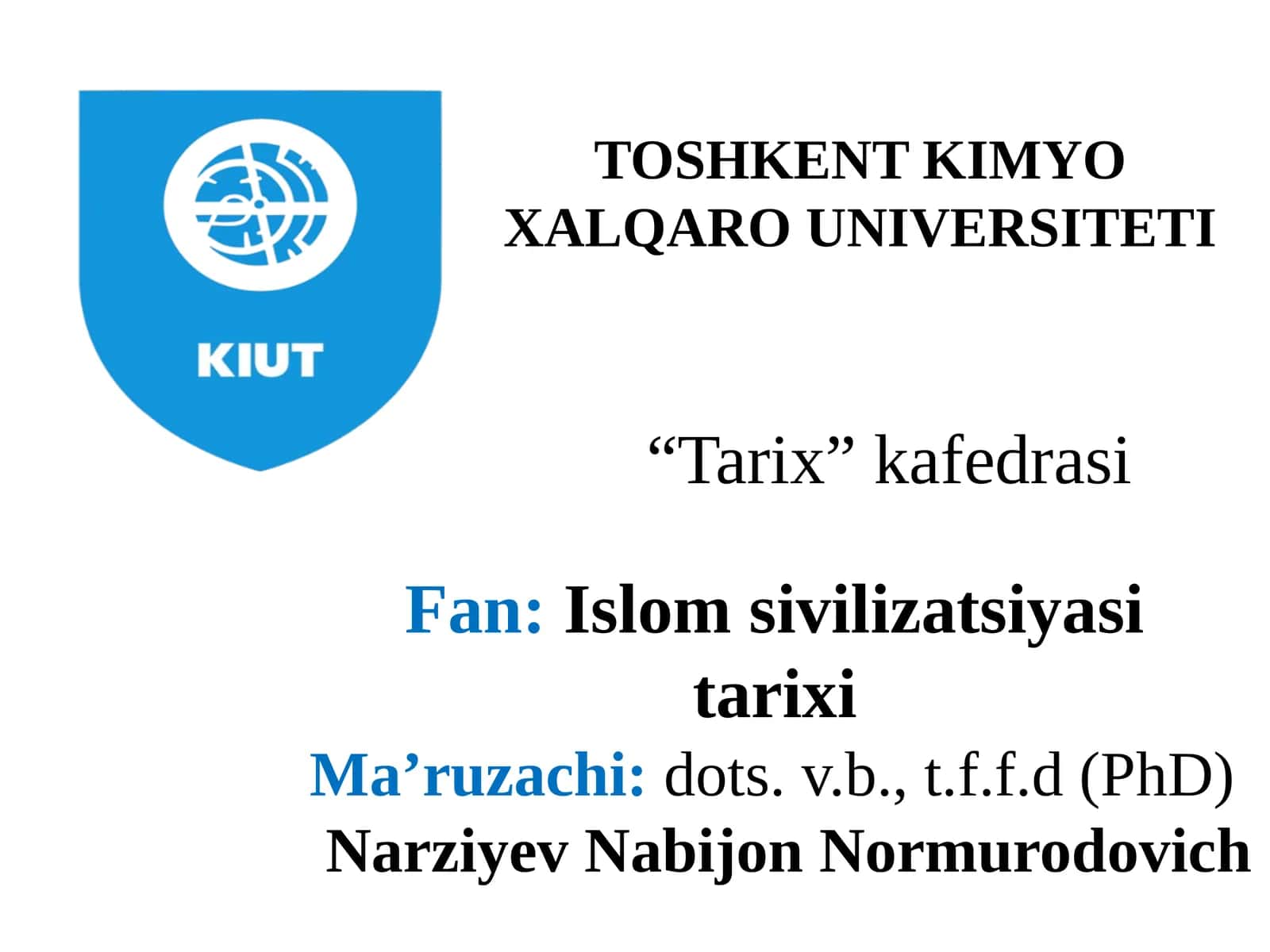Islom sivilizatsiyasi tarixida huquq va sud tizimi