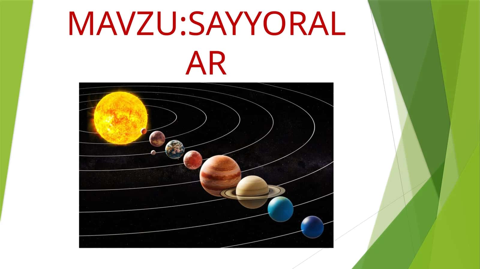 Quyosh sistemasi