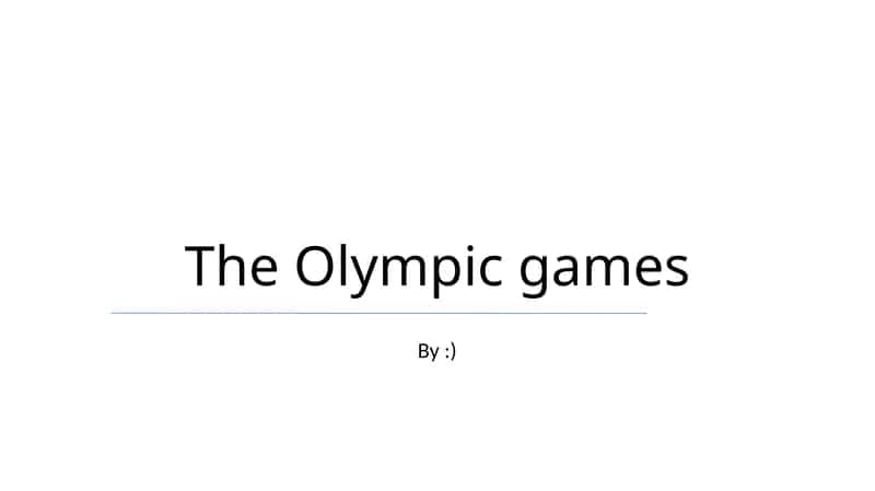 Olimpiada tarixi