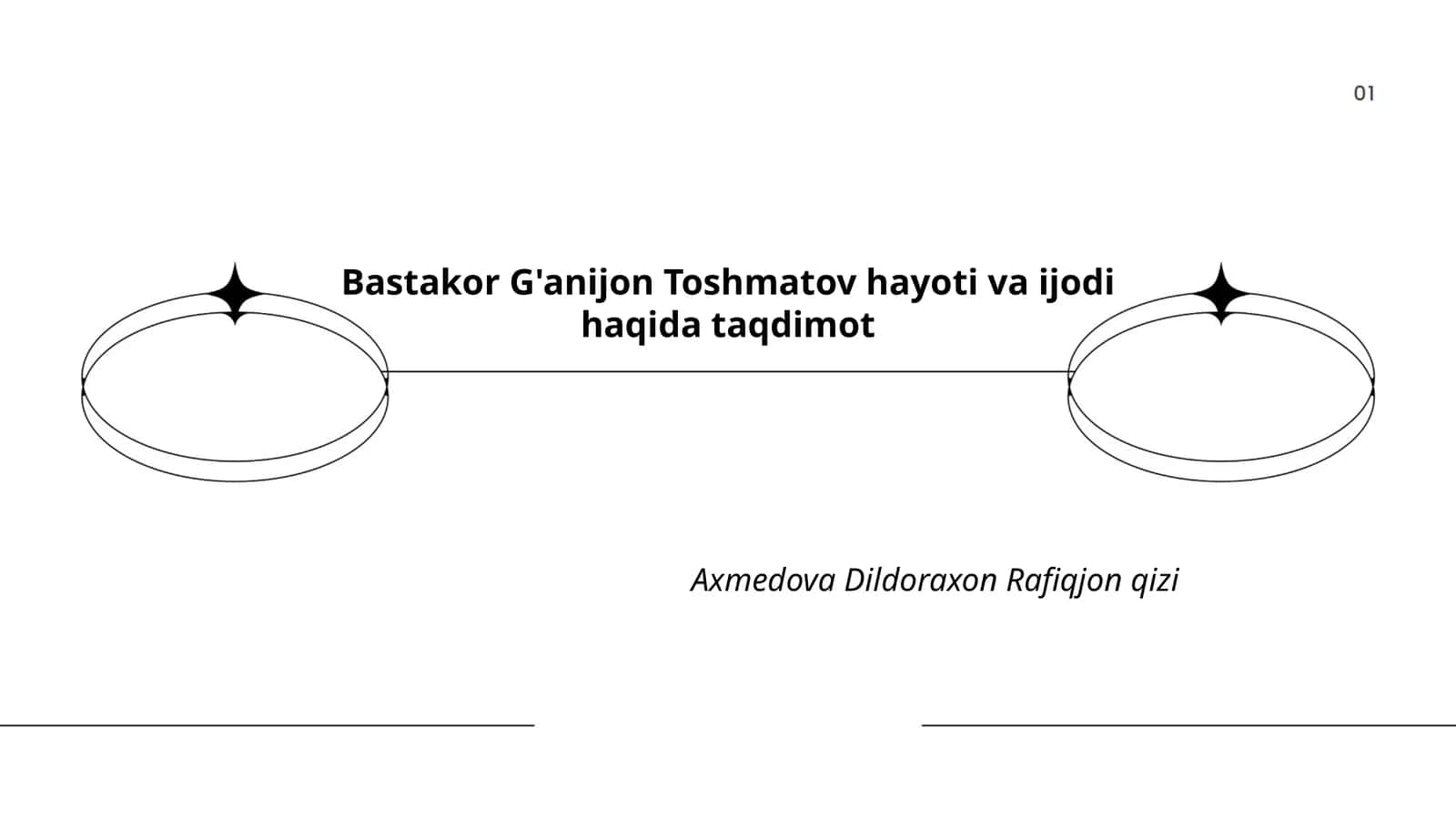 Bastakor G'anijon Toshmatov hayoti va ijodi haqida taqdimot