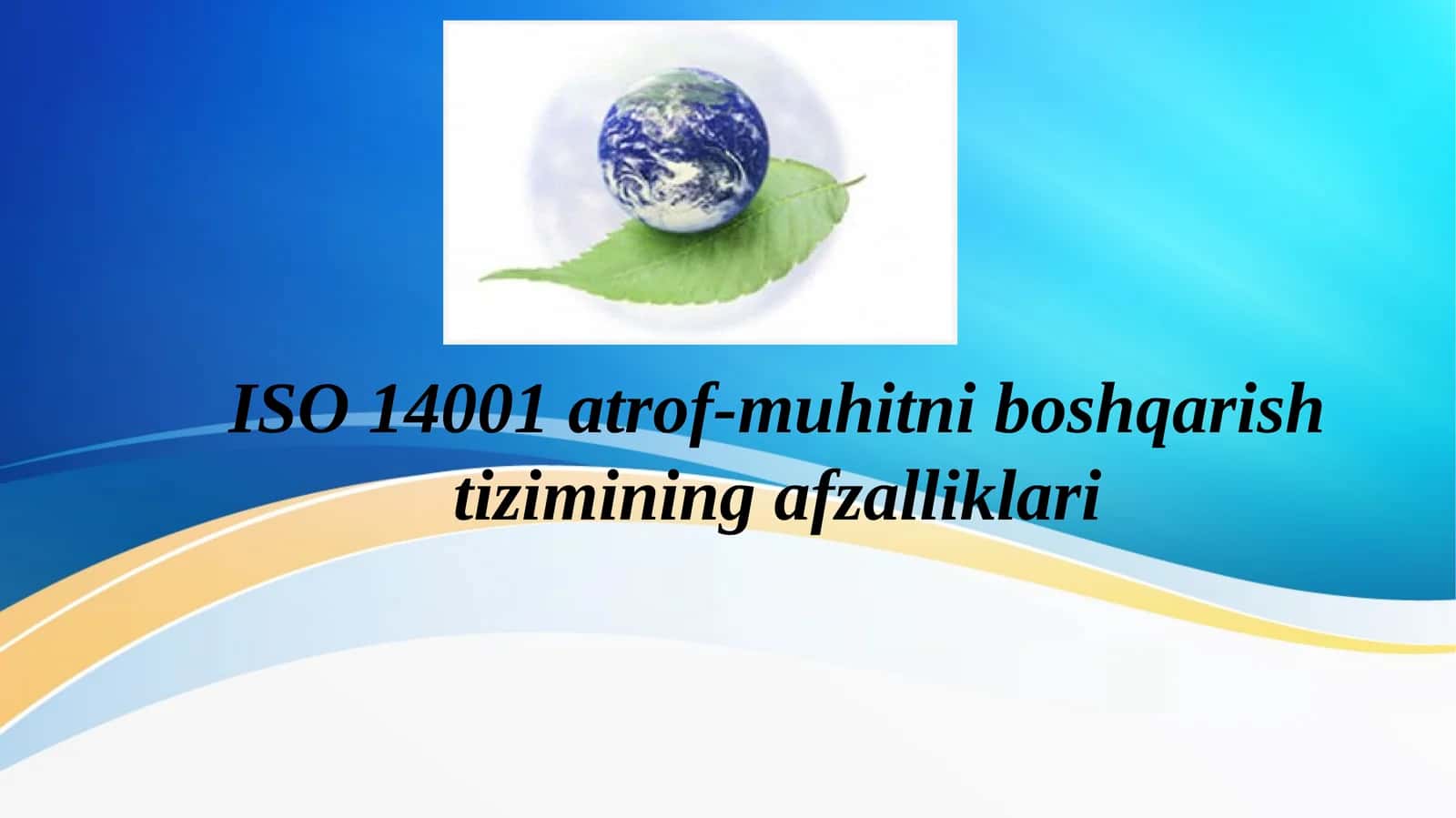 ISO 14001 atrof-muhitni boshqarish tizimining afzalliklari