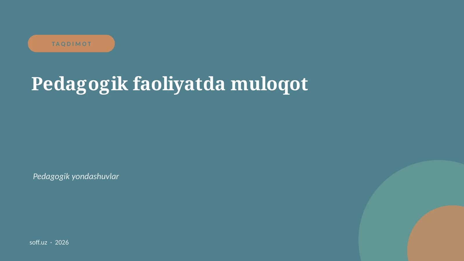 Pedagogik Muloqot