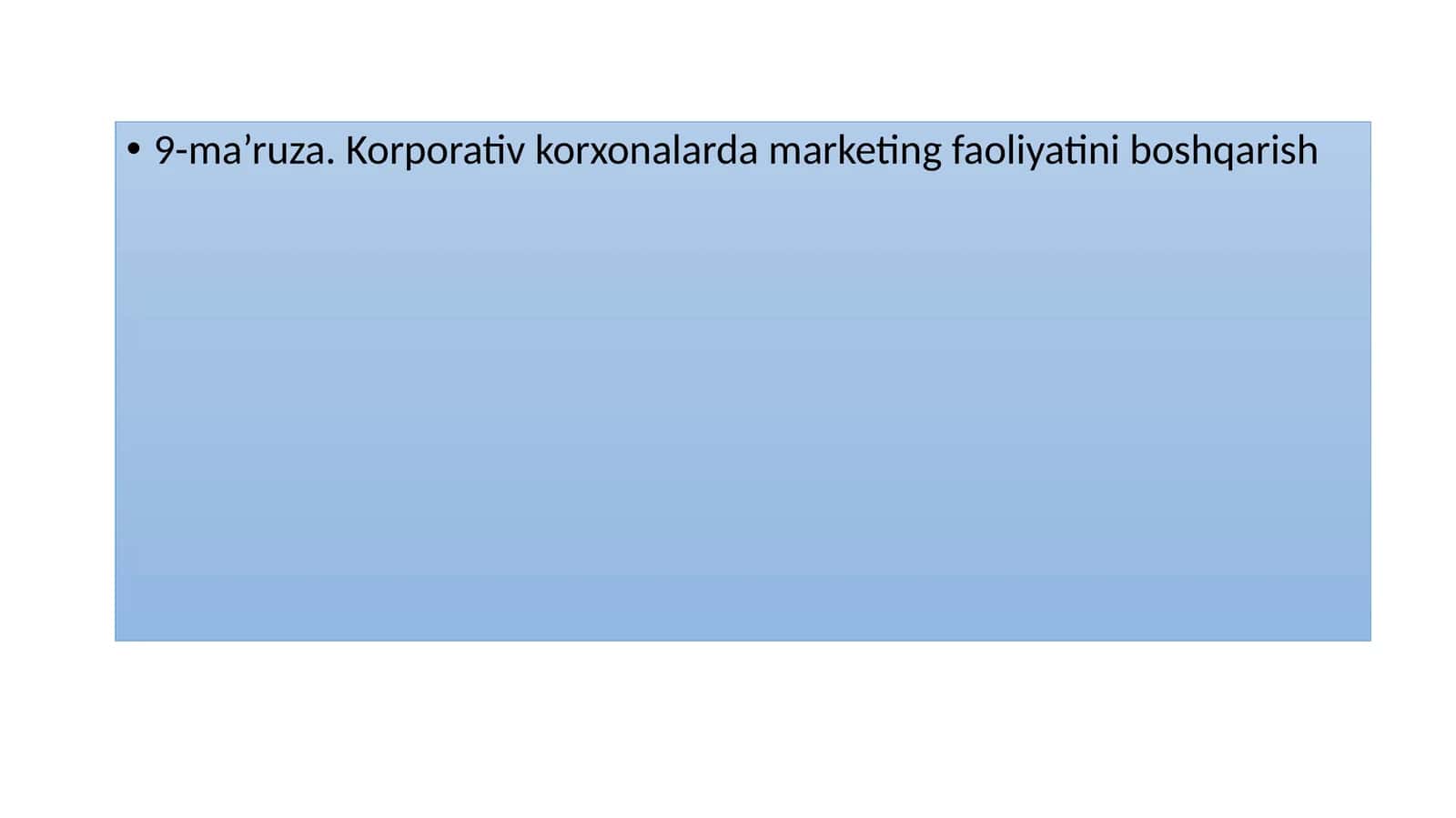 Korporativ boshqarish