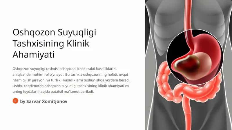 Oshqozon Suyuqligi Tashxisining Klinik Ahamiyati
