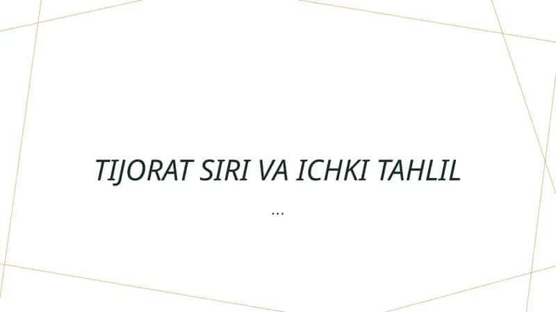 Savdo sirlarini himoya qilish