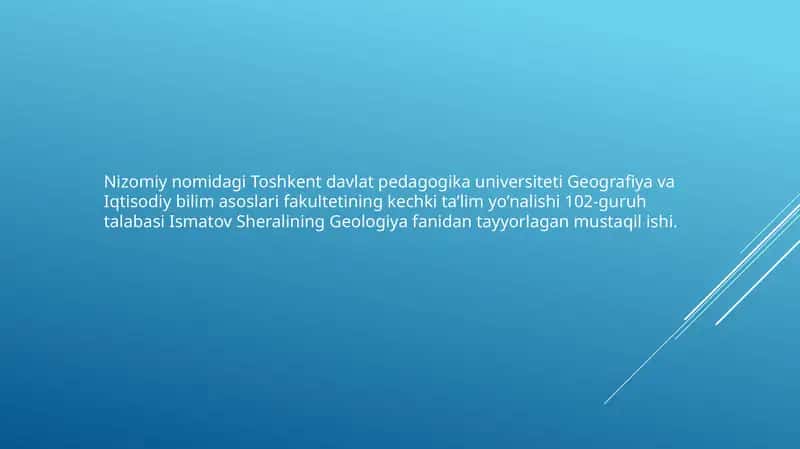 Endoengeologik jarayonlar