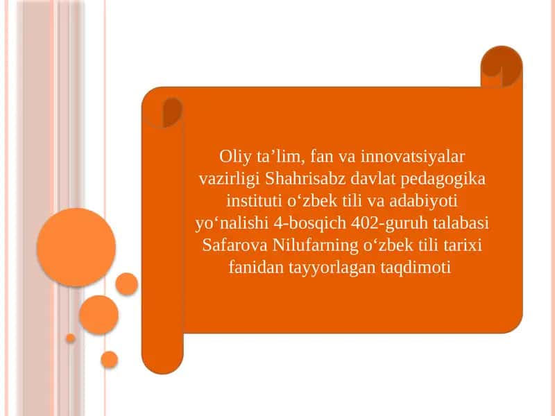 Sanalarni yozish usullari