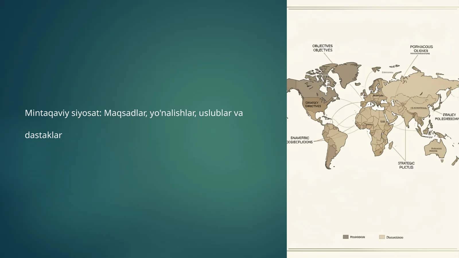Mintaqaviy siyosat: Maqsadlar, yo'nalishlar, uslublar va dastaklar
