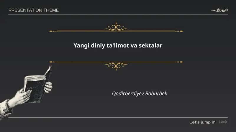 Yangi diniy ta'limot va sektalar