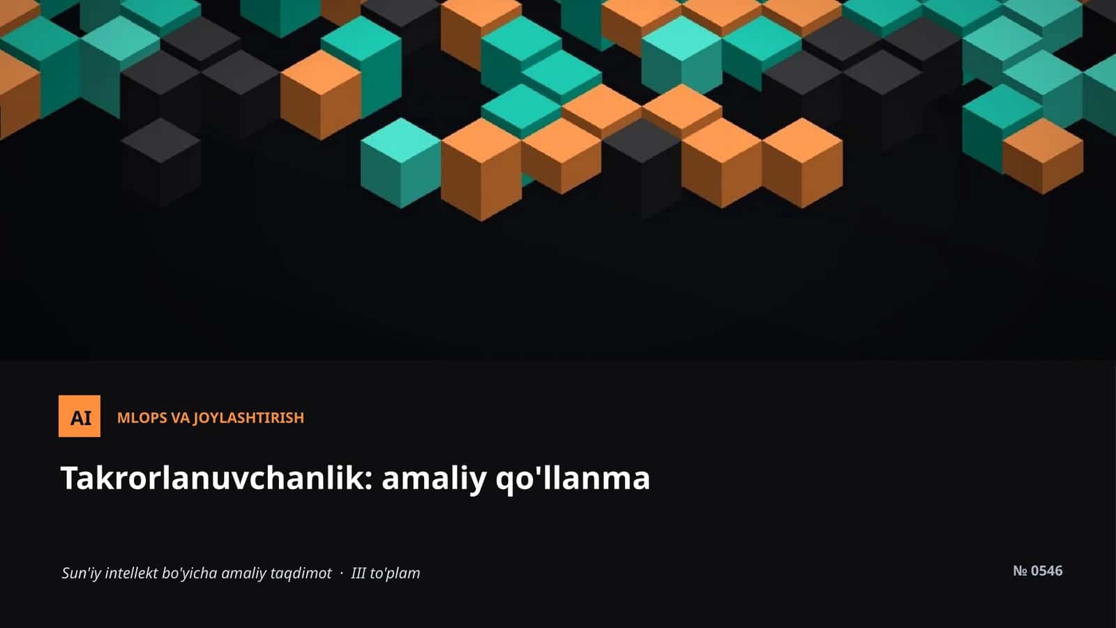 MLOPS VA JOYLASHTIRISH