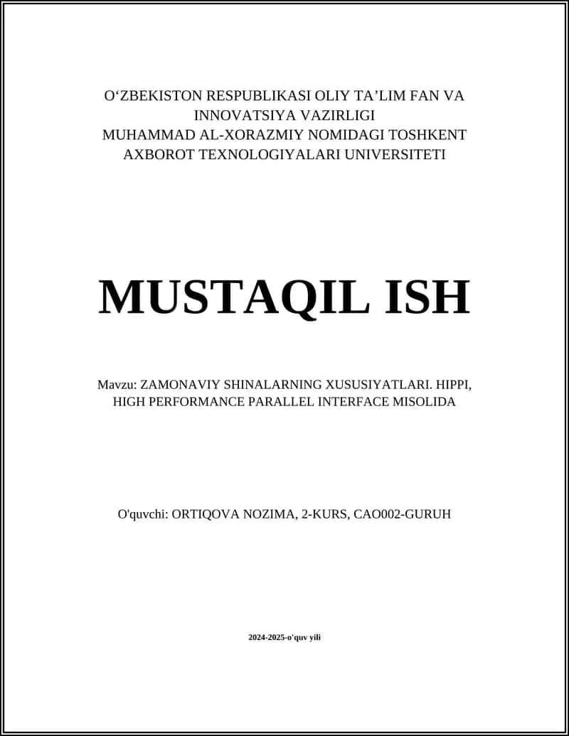 ZAMONAVIY SHINALARNING XUSUSIYATLARI